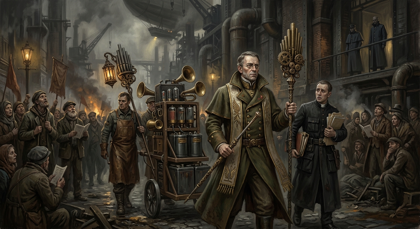 Mercy Maestros — Mercy Maestros, rendered as oil-painting.