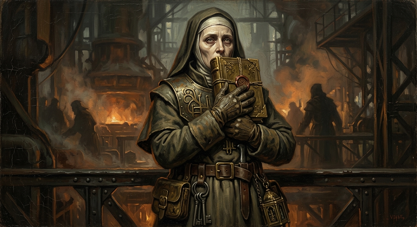 Saint Veyra of the Mouth — Saint Veyra of the Mouth, rendered as oil-painting.