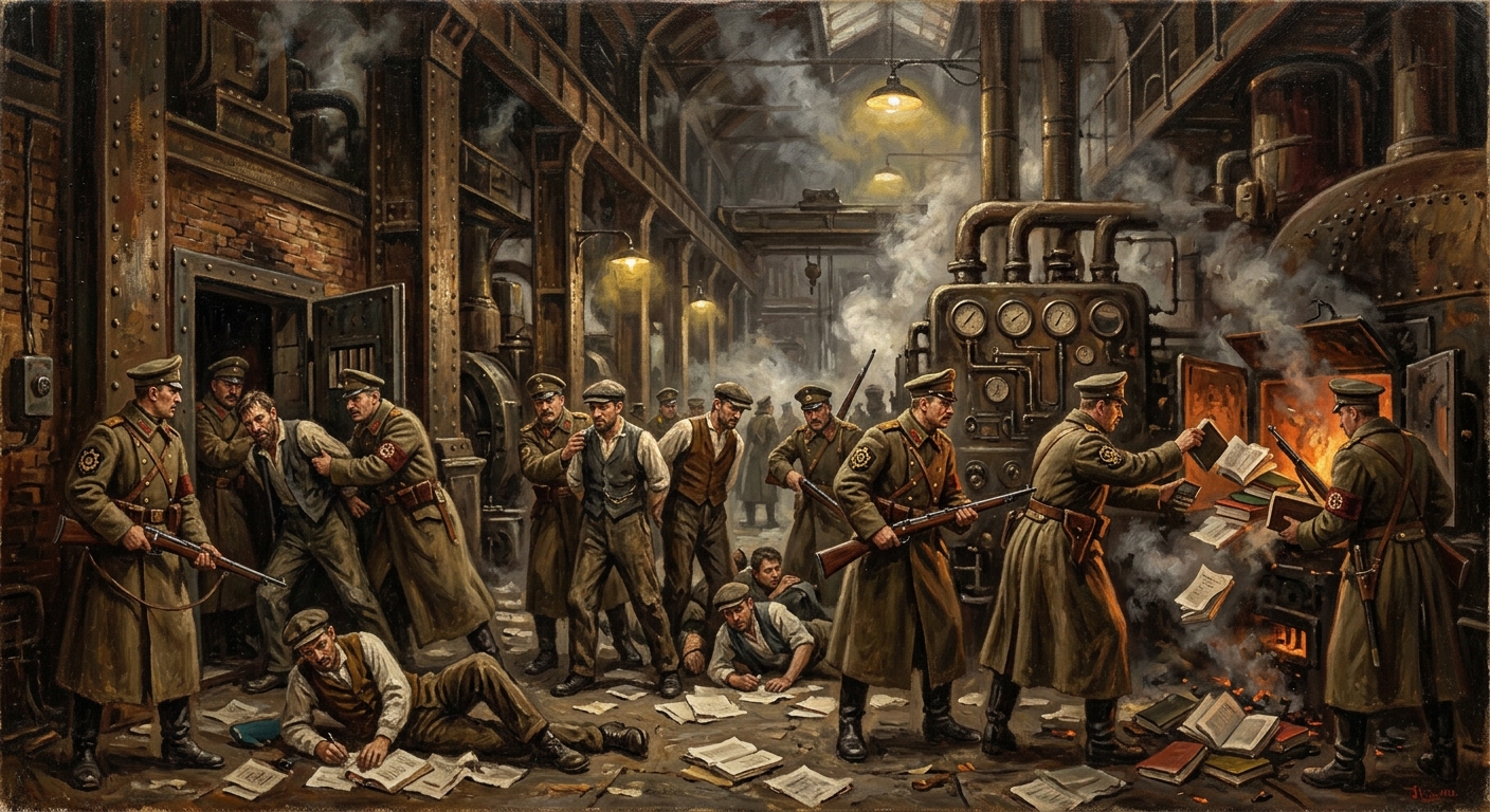 Causality Purge of A.S. 134 — Causality Purge of A.S. 134, rendered as oil-painting.