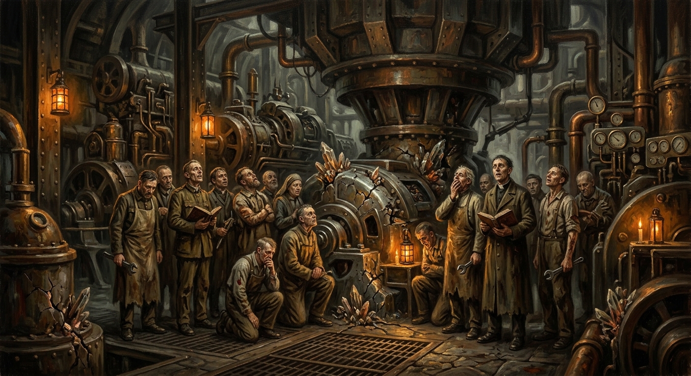 Wrong Choir — Wrong Choir, rendered as oil-painting.