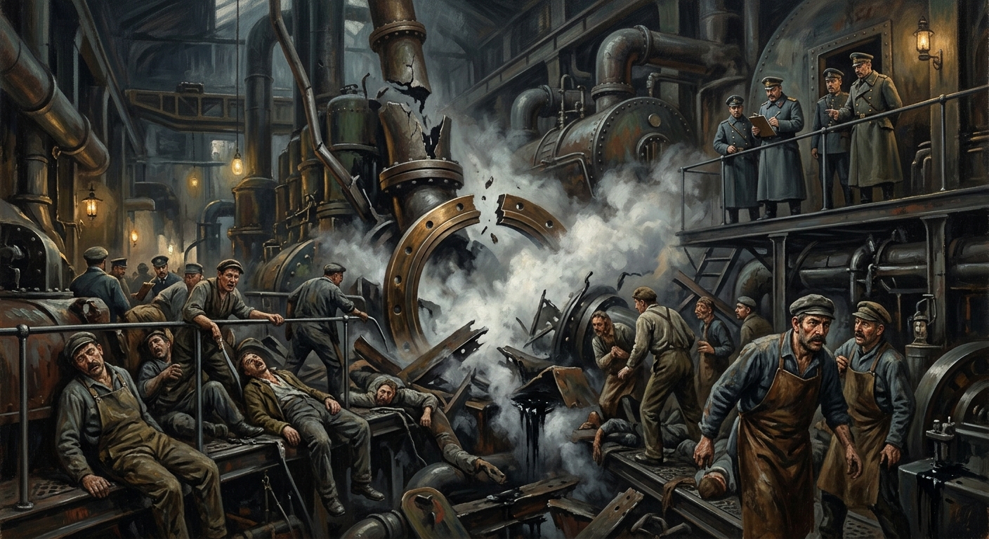 Split-Ring Disaster — Split-Ring Disaster, rendered as oil-painting.