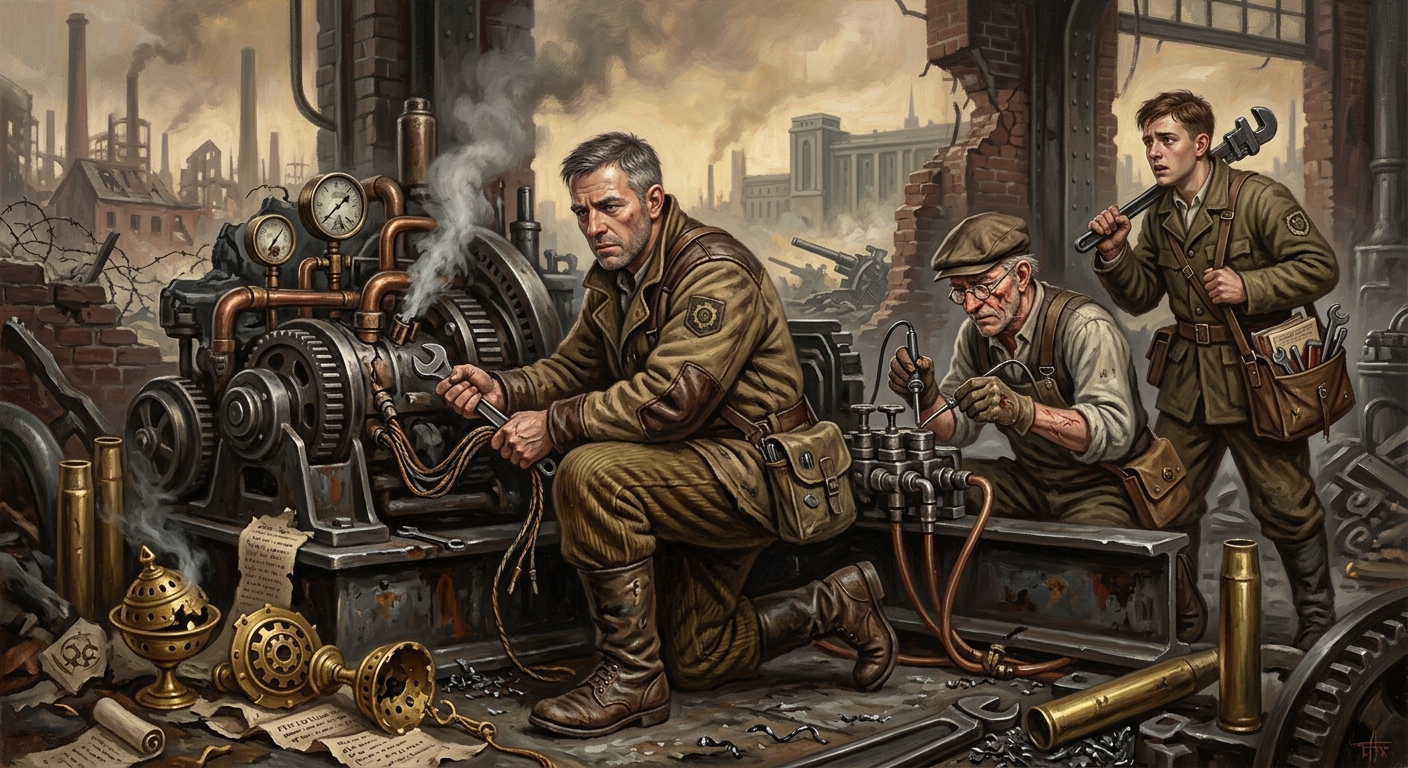 Field Pragmatists — Field Pragmatists, rendered as oil-painting.