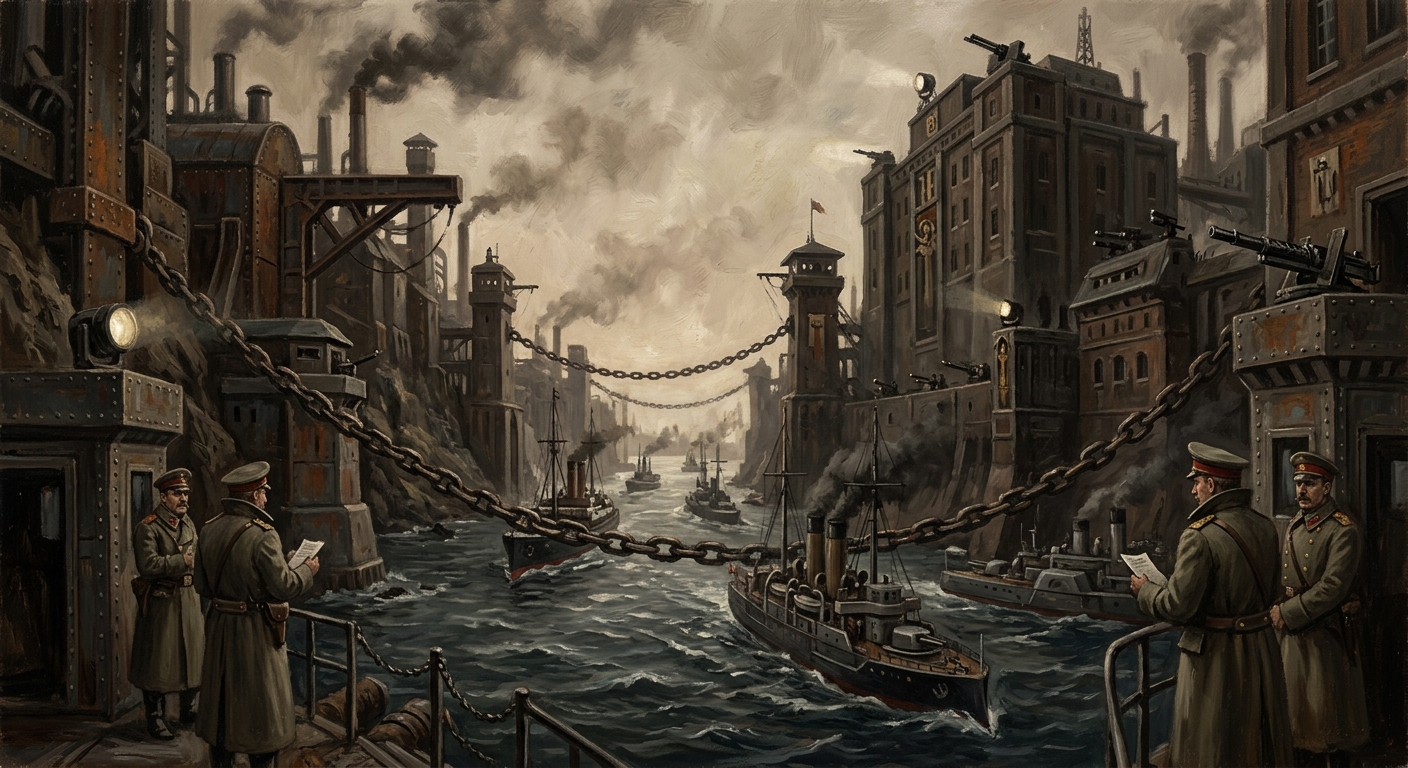Bosphorus Strait — Bosphorus Strait, rendered as oil-painting.