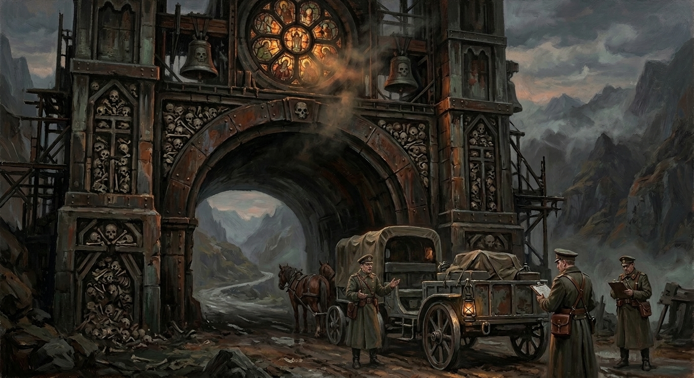 Arch of Saint Harrowglass — Arch of Saint Harrowglass, rendered as oil-painting.