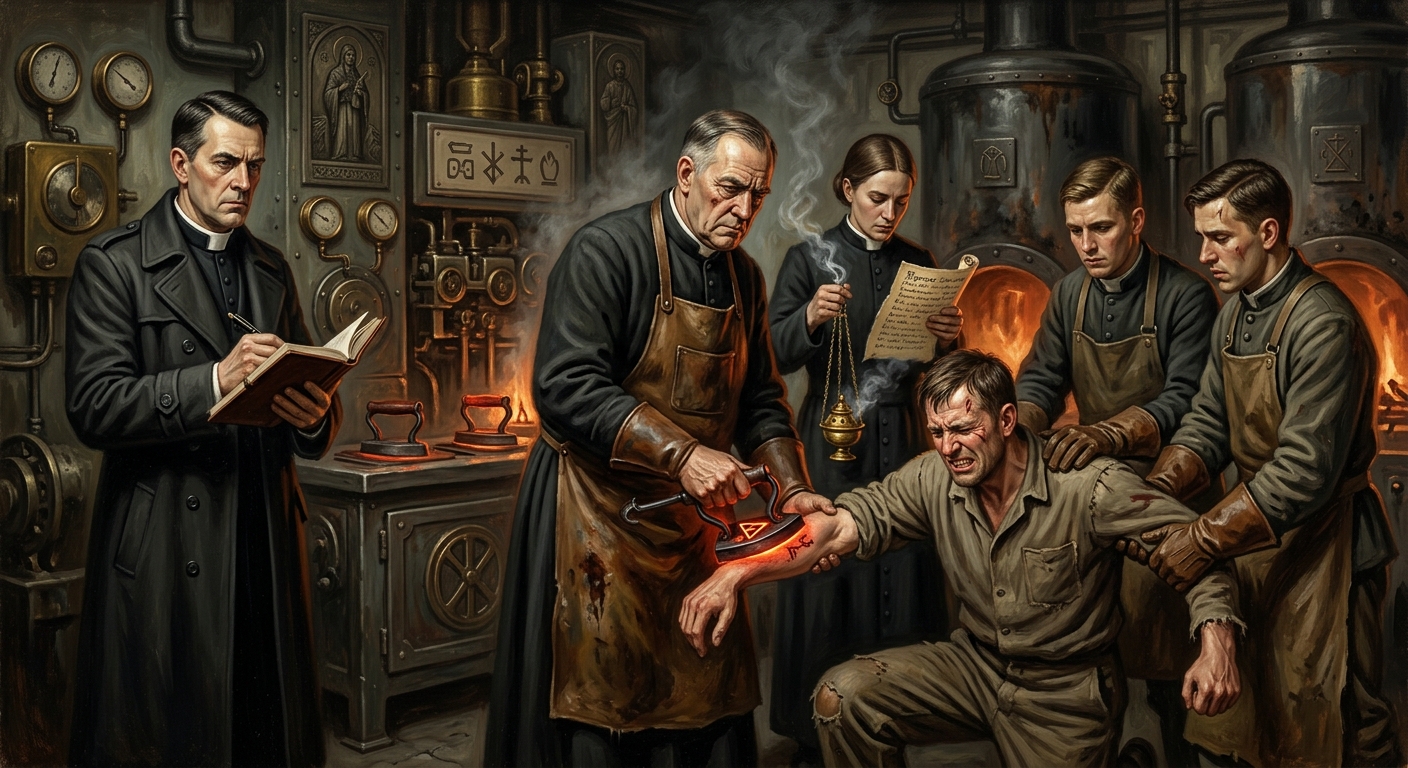 Licensed Chapel Brand-Smiths — Licensed Chapel Brand-Smiths, rendered as oil-painting.
