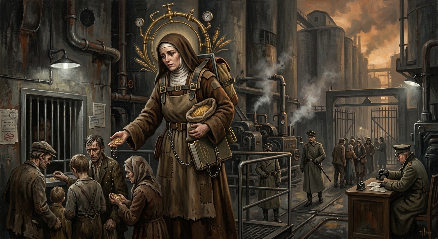 Saint Silo-Agnes — Saint Silo-Agnes, rendered as oil-painting.