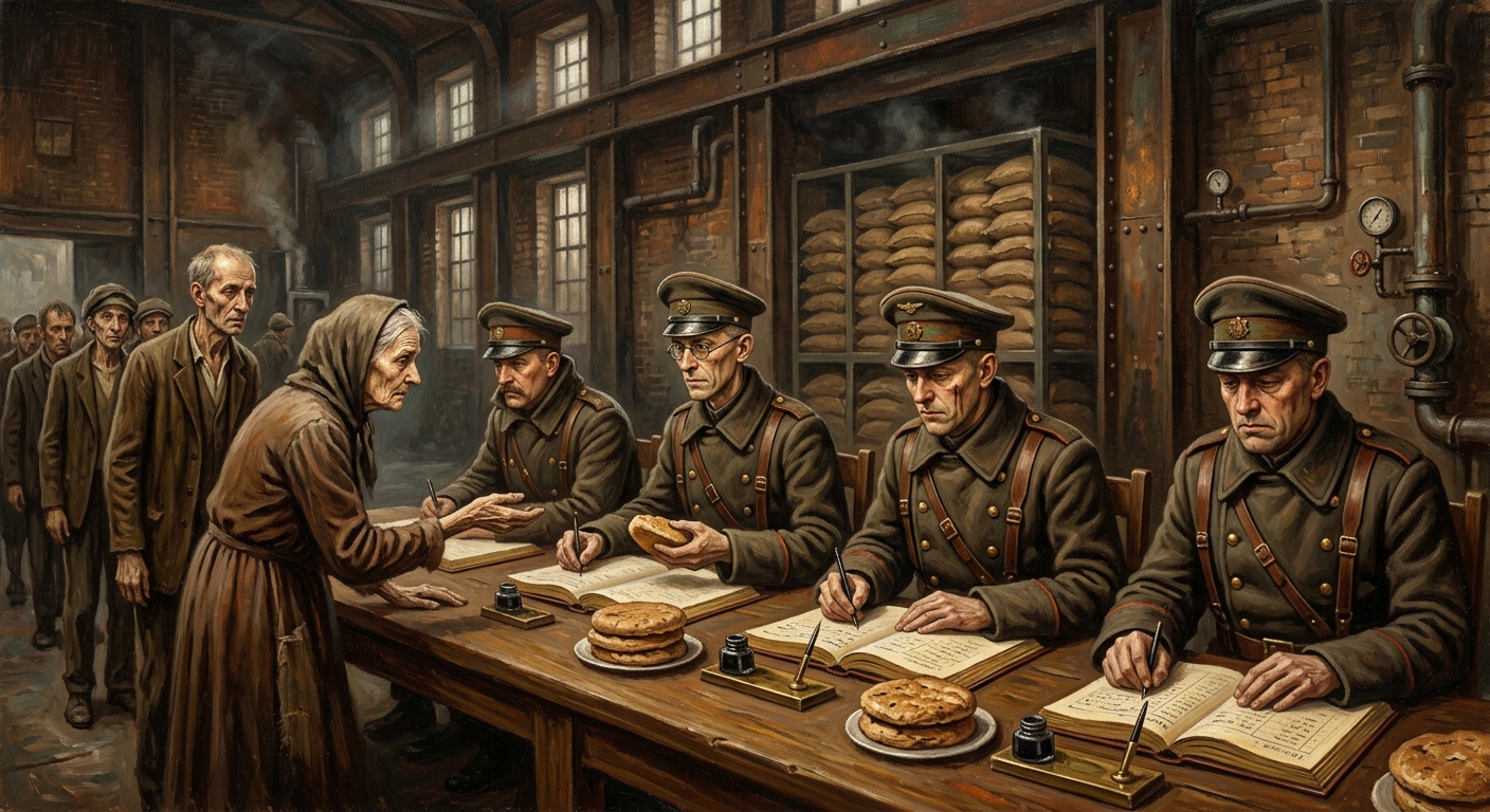 Hunger Brokers — Hunger Brokers, rendered as oil-painting.