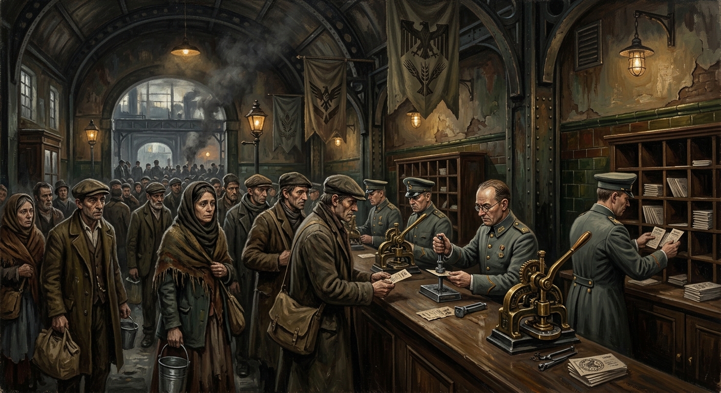 First Ration Reforms — First Ration Reforms, rendered as oil-painting.