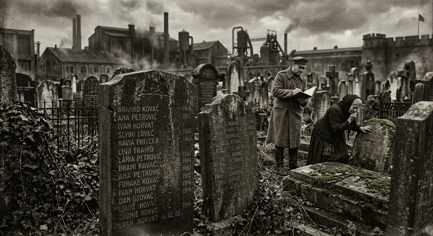 Epitaph Plague of Novi Sad — On the Names Carved Before Death, rendered as photograph.