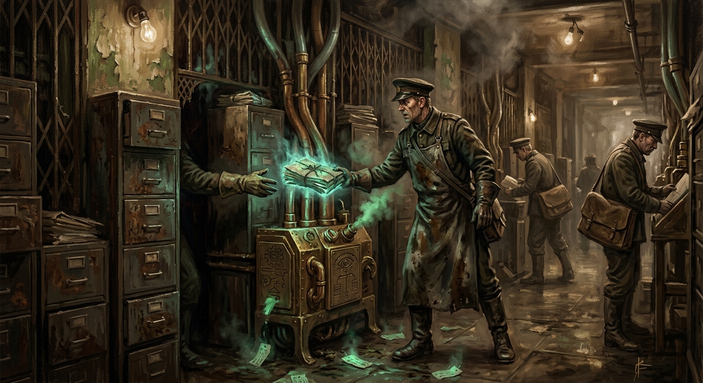 Shadow Relay — Shadow Relay, rendered as oil-painting.