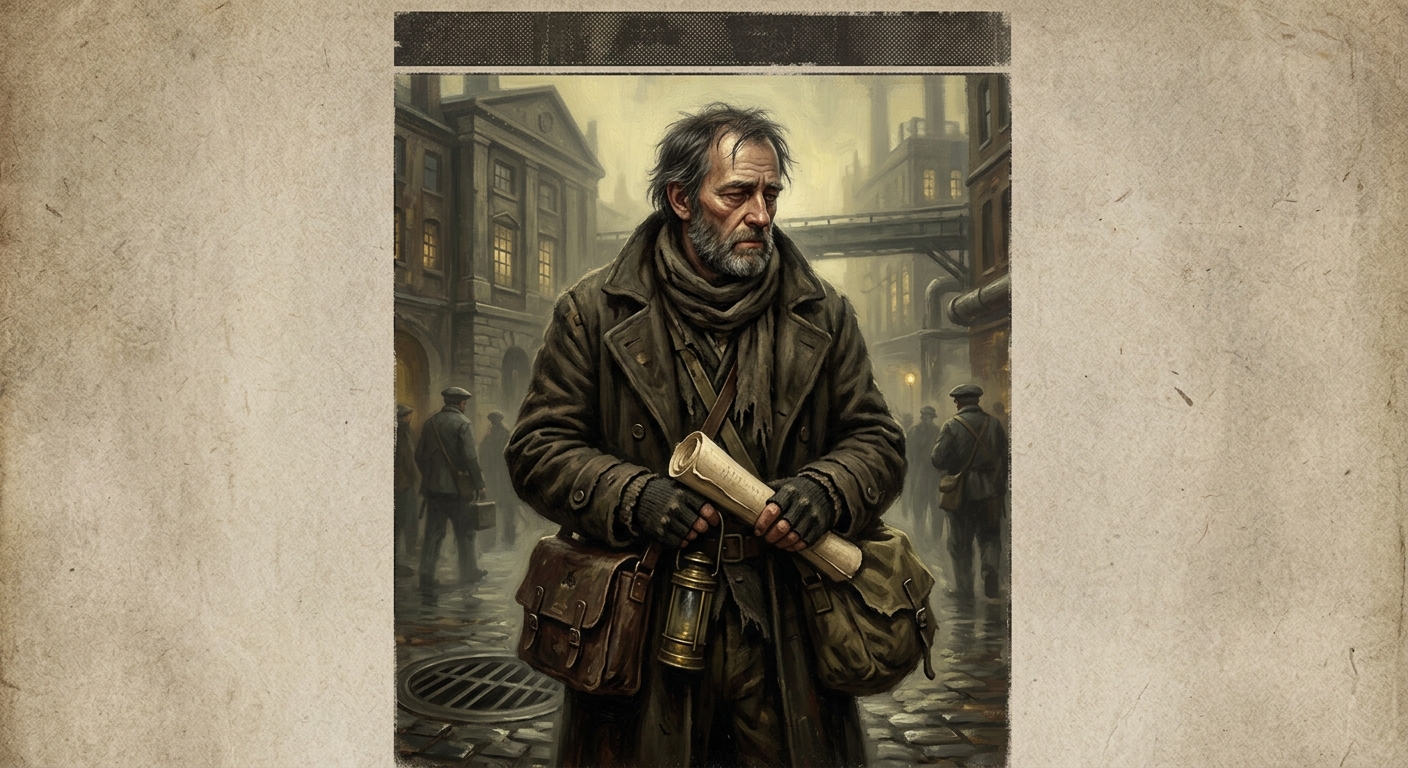 Old Faron the Hush-Monger — Old Faron the Hush-Monger, rendered as oil-painting.