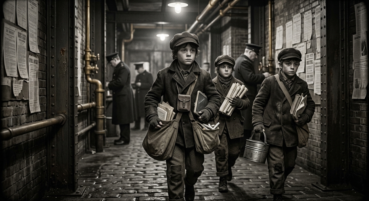 Candle-Runners — On the Origin of the Errand, rendered as photograph.