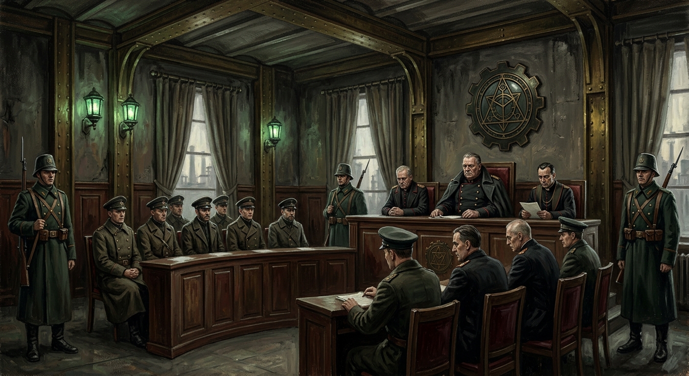 Warden Sermon Trials — Warden Sermon Trials, rendered as oil-painting.