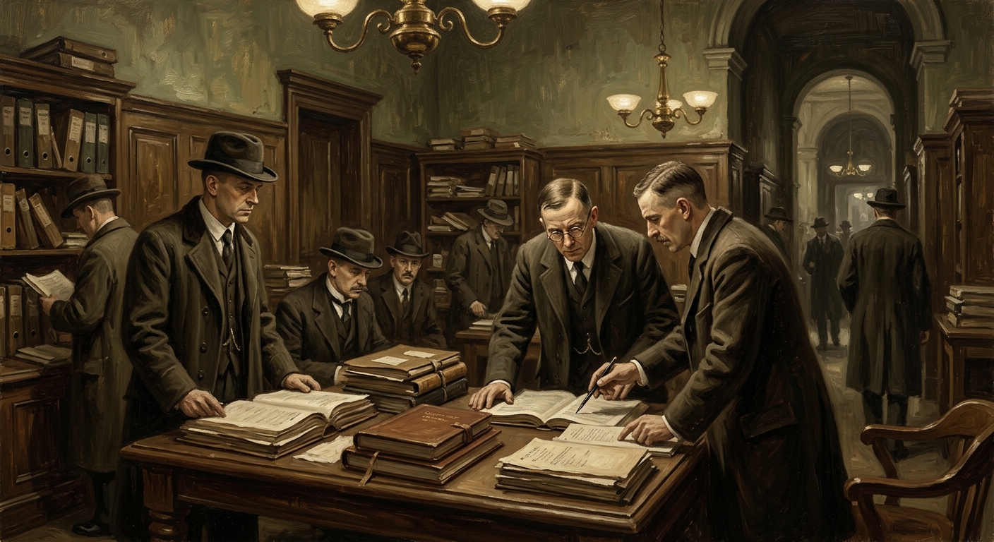 Citation Purists — Citation Purists, rendered as oil-painting.