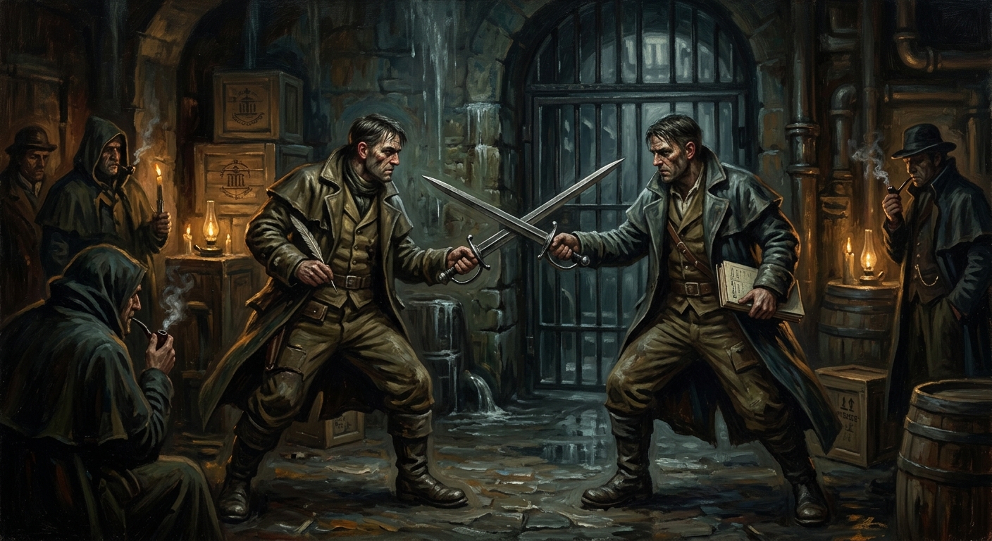 Shadow Advocates — Shadow Advocates, rendered as oil-painting.