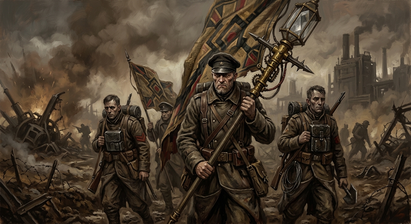 Vexillators — Vexillators, rendered as oil-painting.
