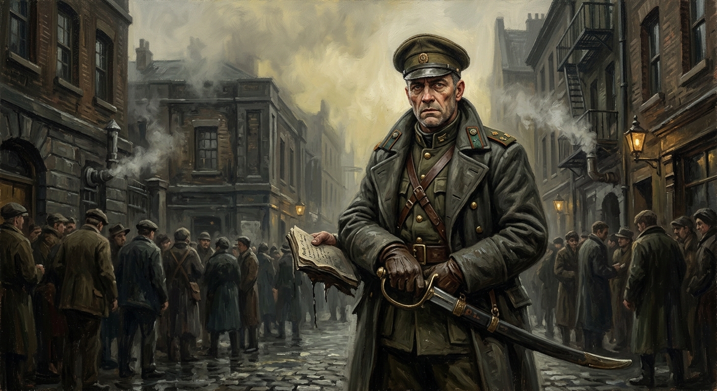 Sergeant-Marshal Yael Dorsk — Sergeant-Marshal Yael Dorsk, rendered as oil-painting.