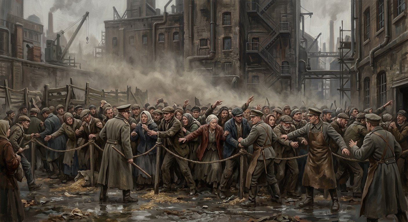 Ashbread Stampede — Ashbread Stampede, rendered as oil-painting.