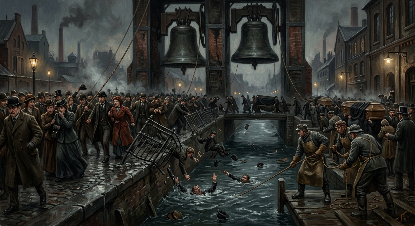 Night of Two Bells — Night of Two Bells, rendered as oil-painting.