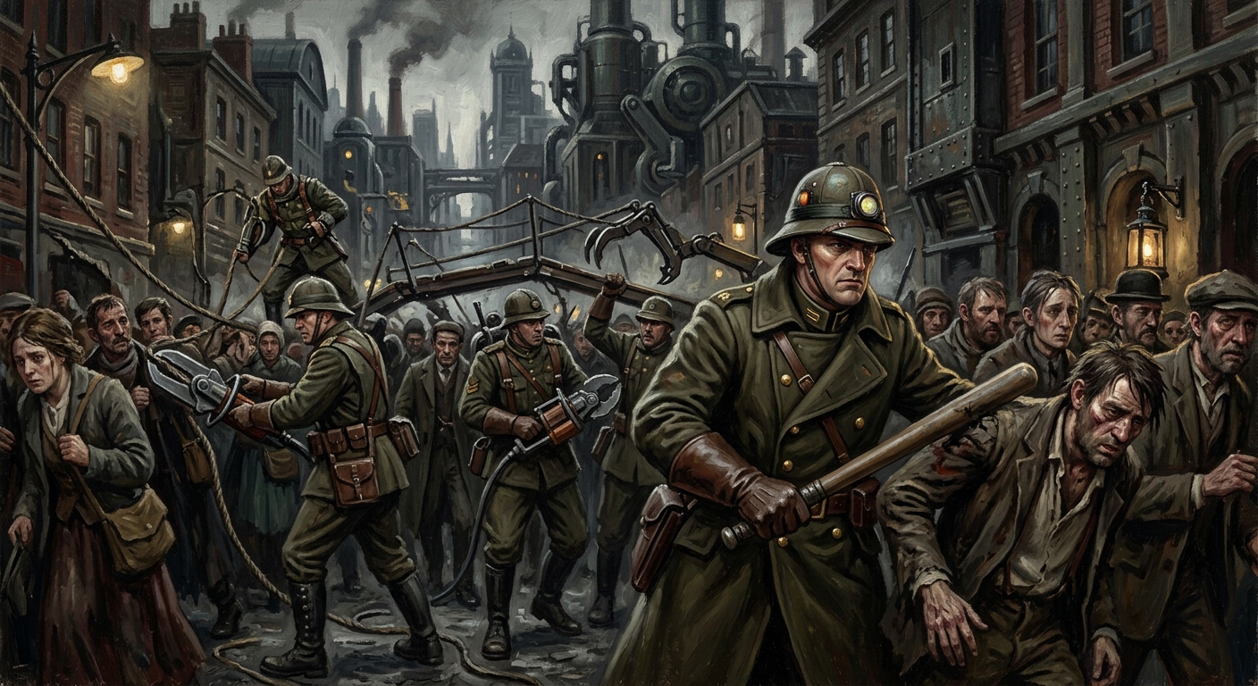 Flow Marshals — Flow Marshals, rendered as oil-painting.