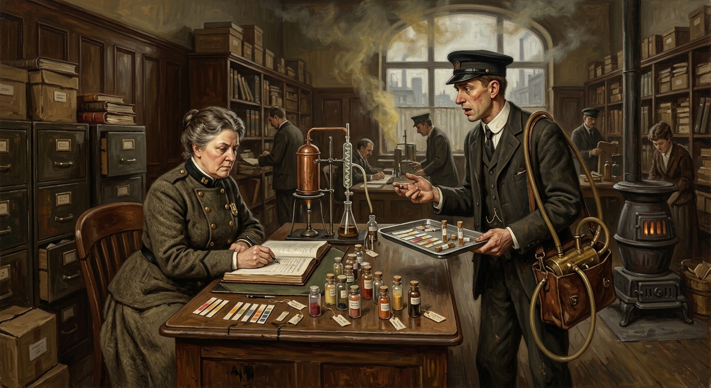 Index of Prohibited Emanations — Index of Prohibited Emanations, rendered as oil-painting.