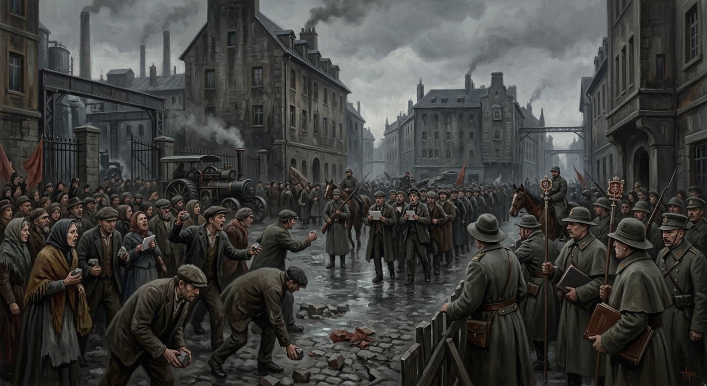 Gray Week Famine — Gray Week Famine, rendered as oil-painting.