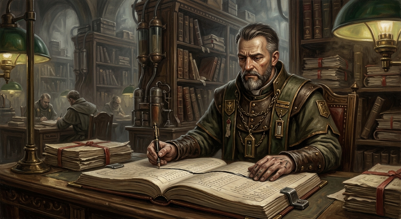Saint Verran of the Unsmudged Line — Saint Verran of the Unsmudged Line, rendered as oil-painting.