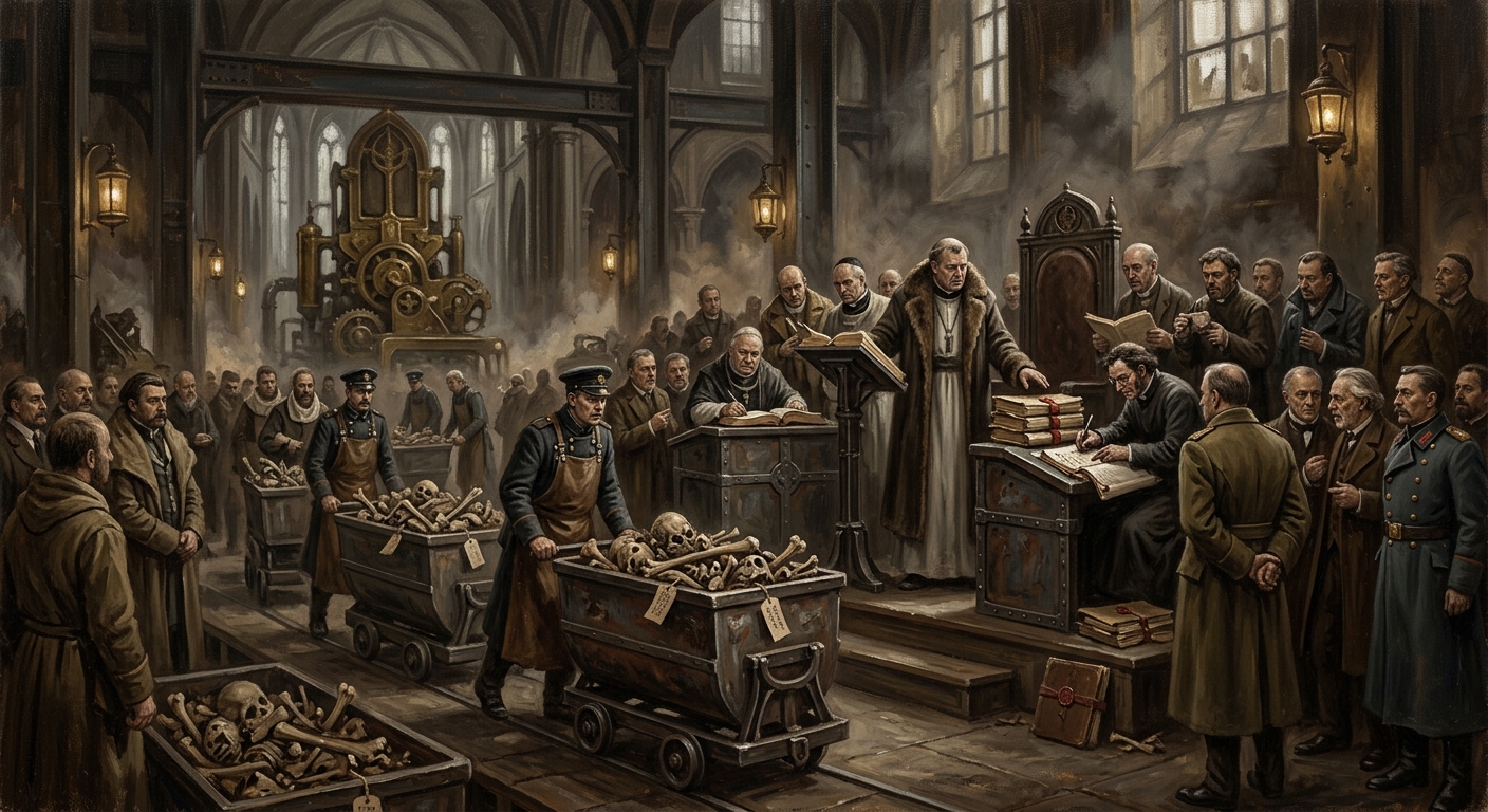 Reliquary Schisms A.S. 140–160 — Reliquary Schisms A.S. 140–160, rendered as oil-painting.