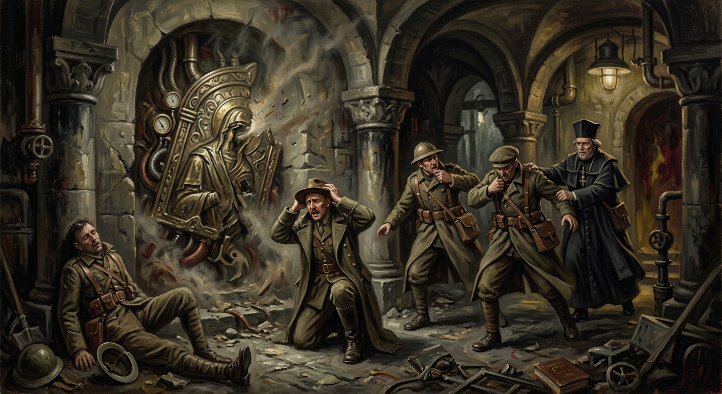 Singing Plate Disaster A.S. 131 — Singing Plate Disaster A.S. 131, rendered as oil-painting.