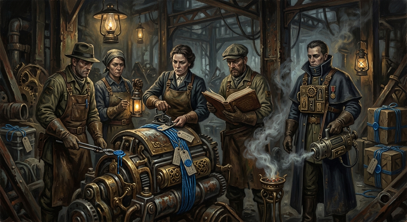 Licensed Recoverers — Licensed Recoverers, rendered as oil-painting.
