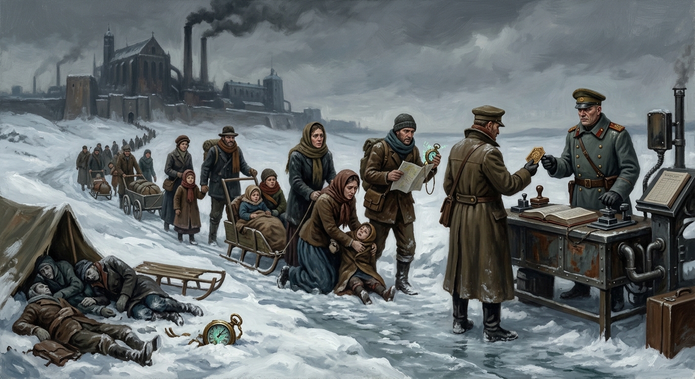 Great Counterfeit Winter A.S. 160 — Great Counterfeit Winter A.S. 160, rendered as oil-painting.