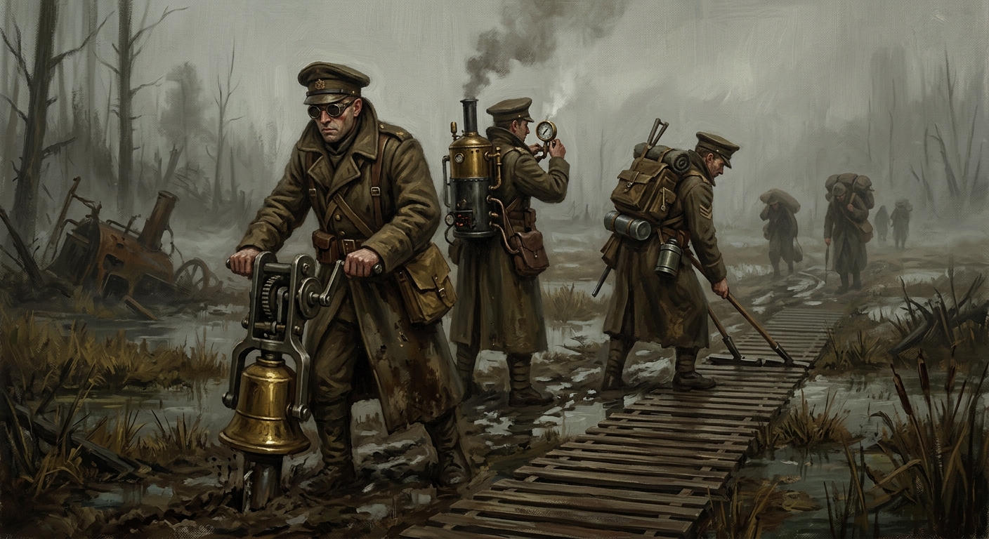 Route Pragmatists — Route Pragmatists, rendered as oil-painting.