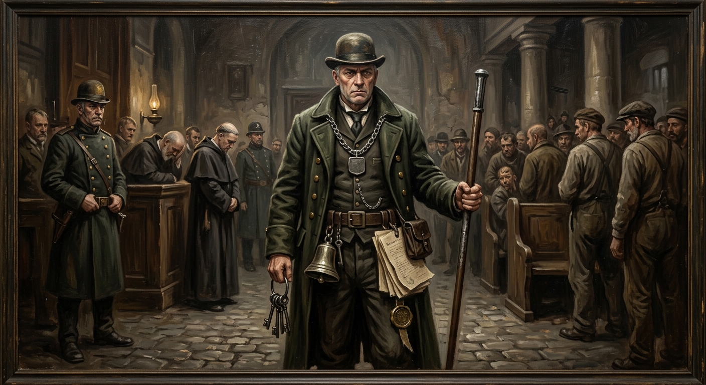 Circuit Bailiff — Circuit Bailiff, rendered as oil-painting.