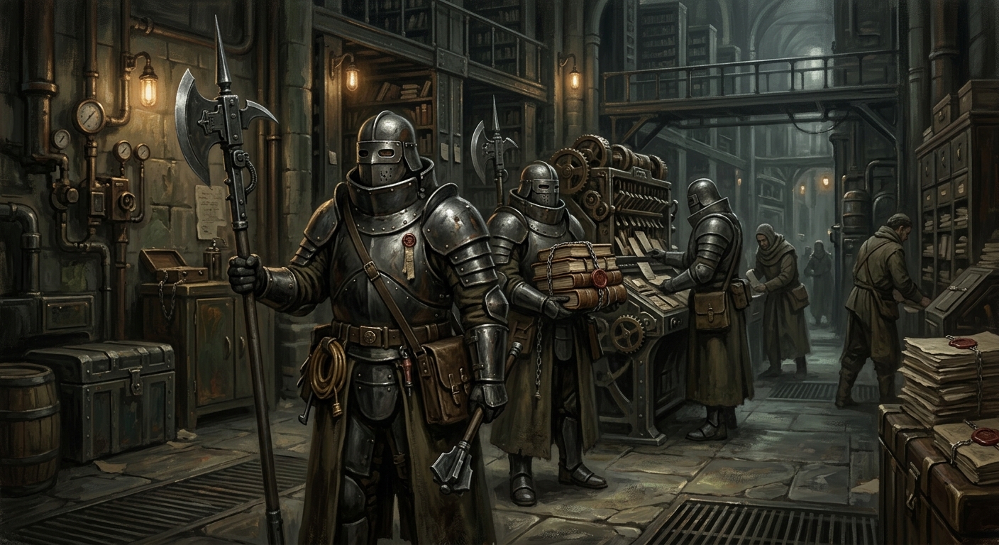 Seal Custodians — Seal Custodians, rendered as oil-painting.
