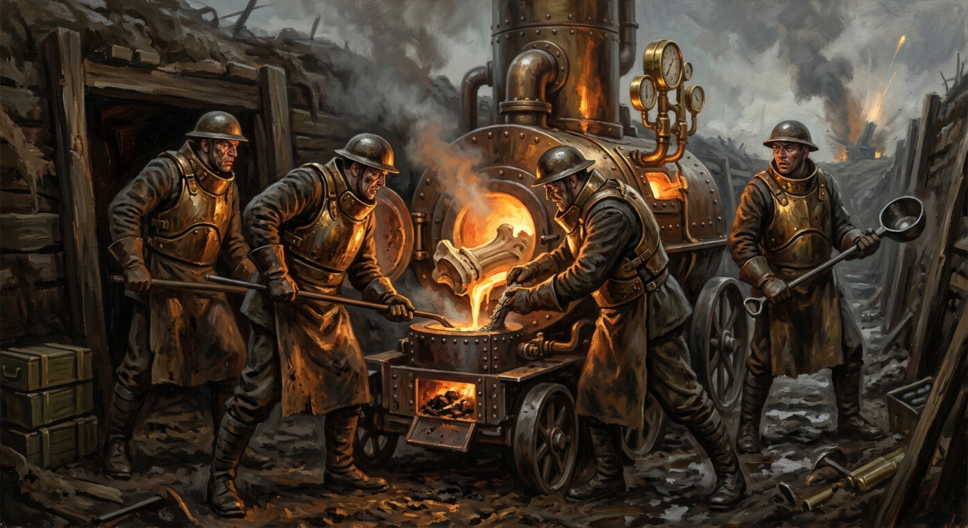 Siege Melters — Siege Melters, rendered as oil-painting.