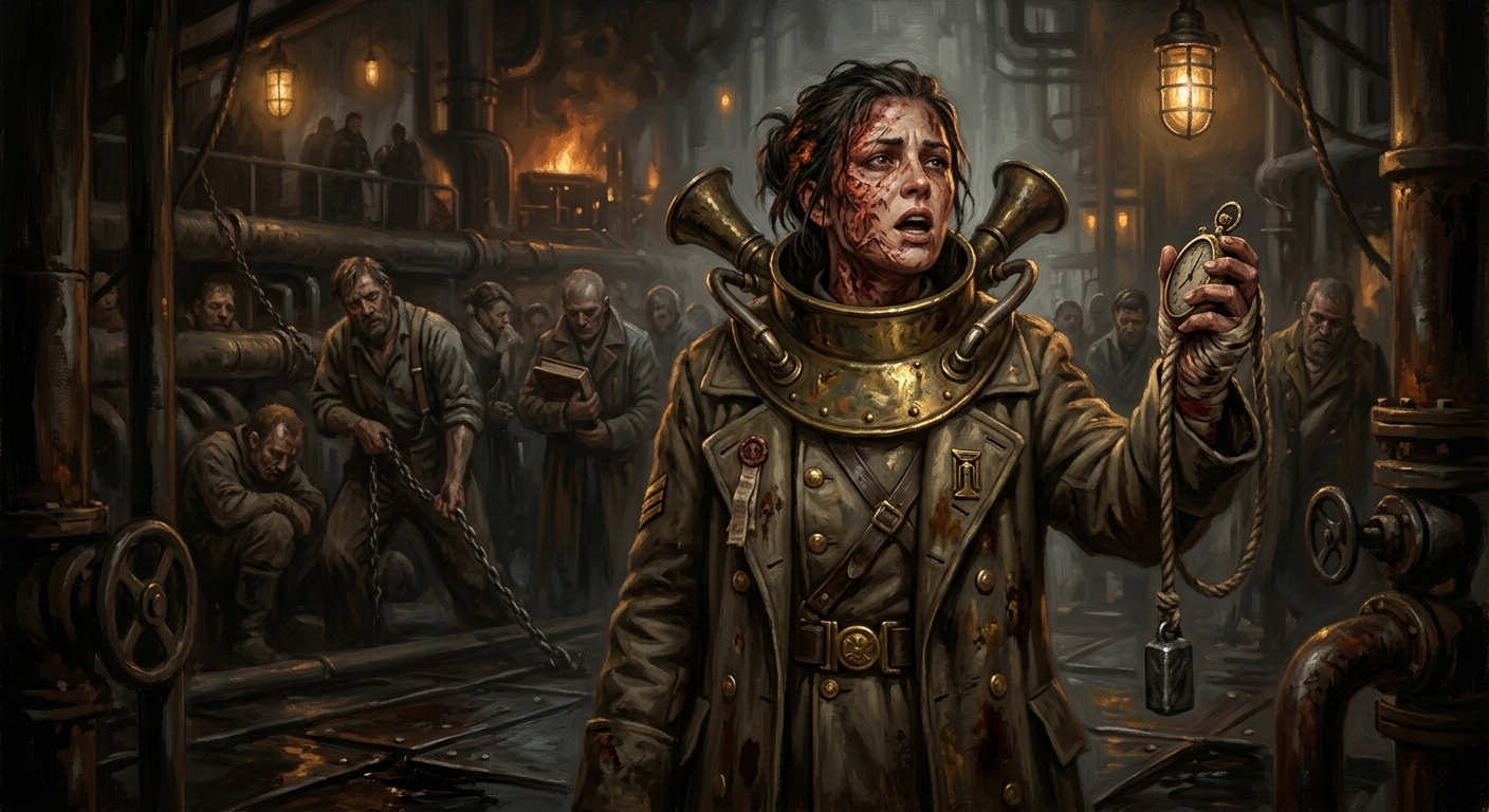 Saint Orla the Brass-Throated — Saint Orla the Brass-Throated, rendered as oil-painting.