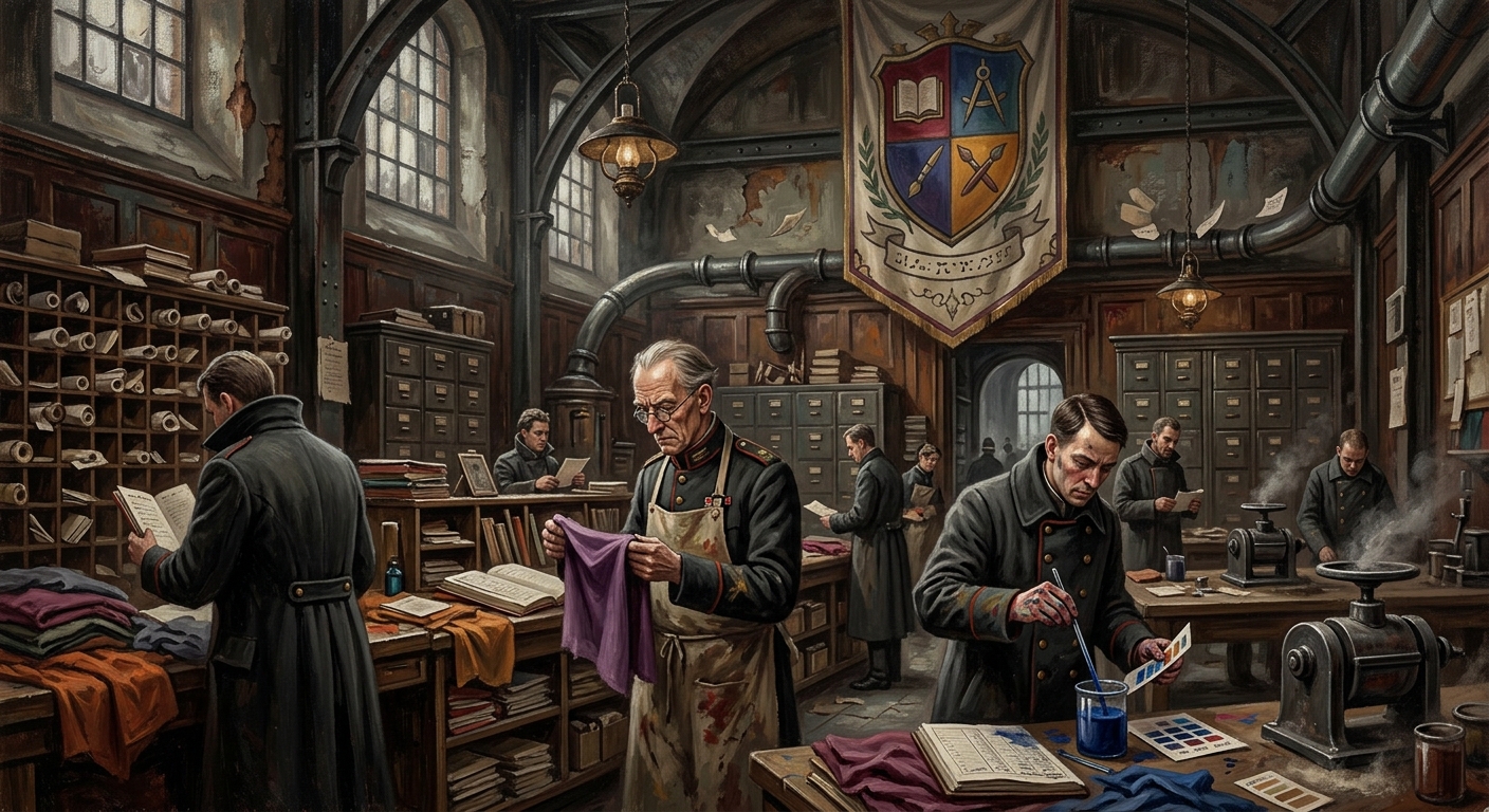 Chancellery of Colors — Chancellery of Colors, rendered as oil-painting.