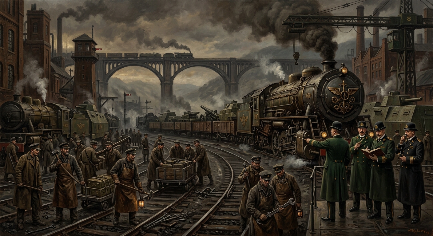 Guild of Rails — Guild of Rails, rendered as oil-painting.