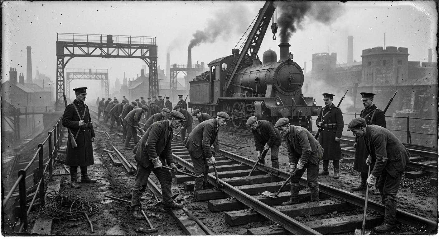 Gauge War — On the First Breaks, rendered as photograph.