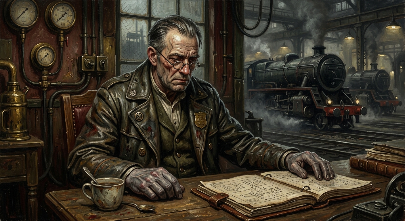 Section Foreman Grosz — Section Foreman Grosz, rendered as oil-painting.