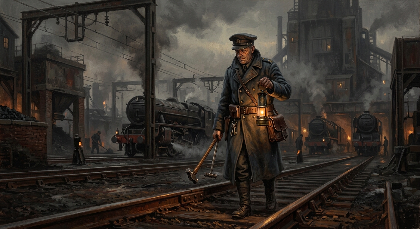 Night Walkers — Night Walkers, rendered as oil-painting.