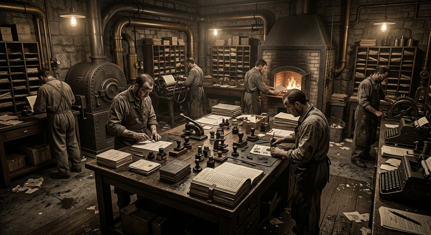Burnwrights — On Their Workshop, rendered as photograph.