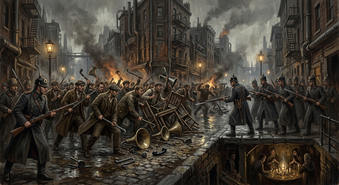 Quiet Quarter Revolt — Quiet Quarter Revolt, rendered as oil-painting.
