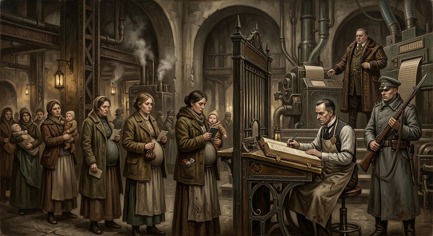 The Cradle Decree A.S. 157 — The Cradle Decree A.S. 157, rendered as oil-painting.