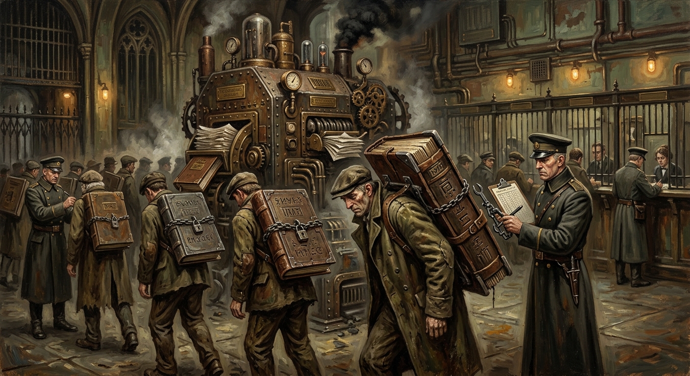 The Burden Index — The Burden Index, rendered as oil-painting.