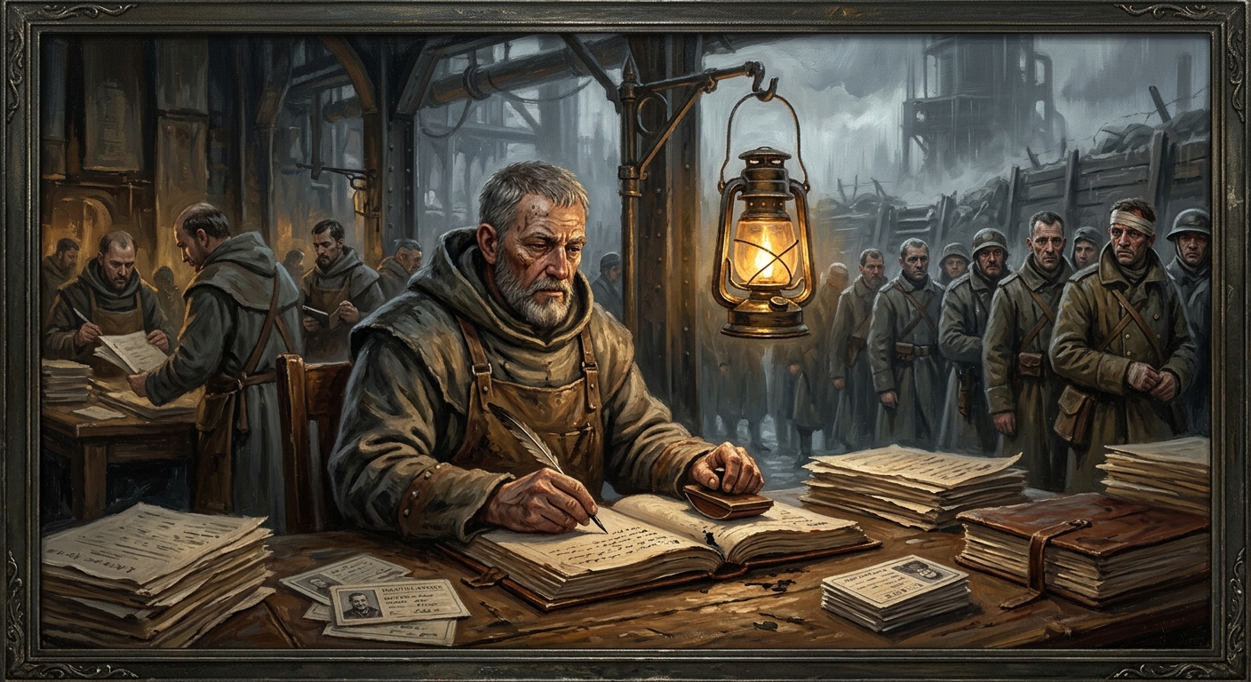 Saint Vell of the Lantern Table — Saint Vell of the Lantern Table, rendered as oil-painting.