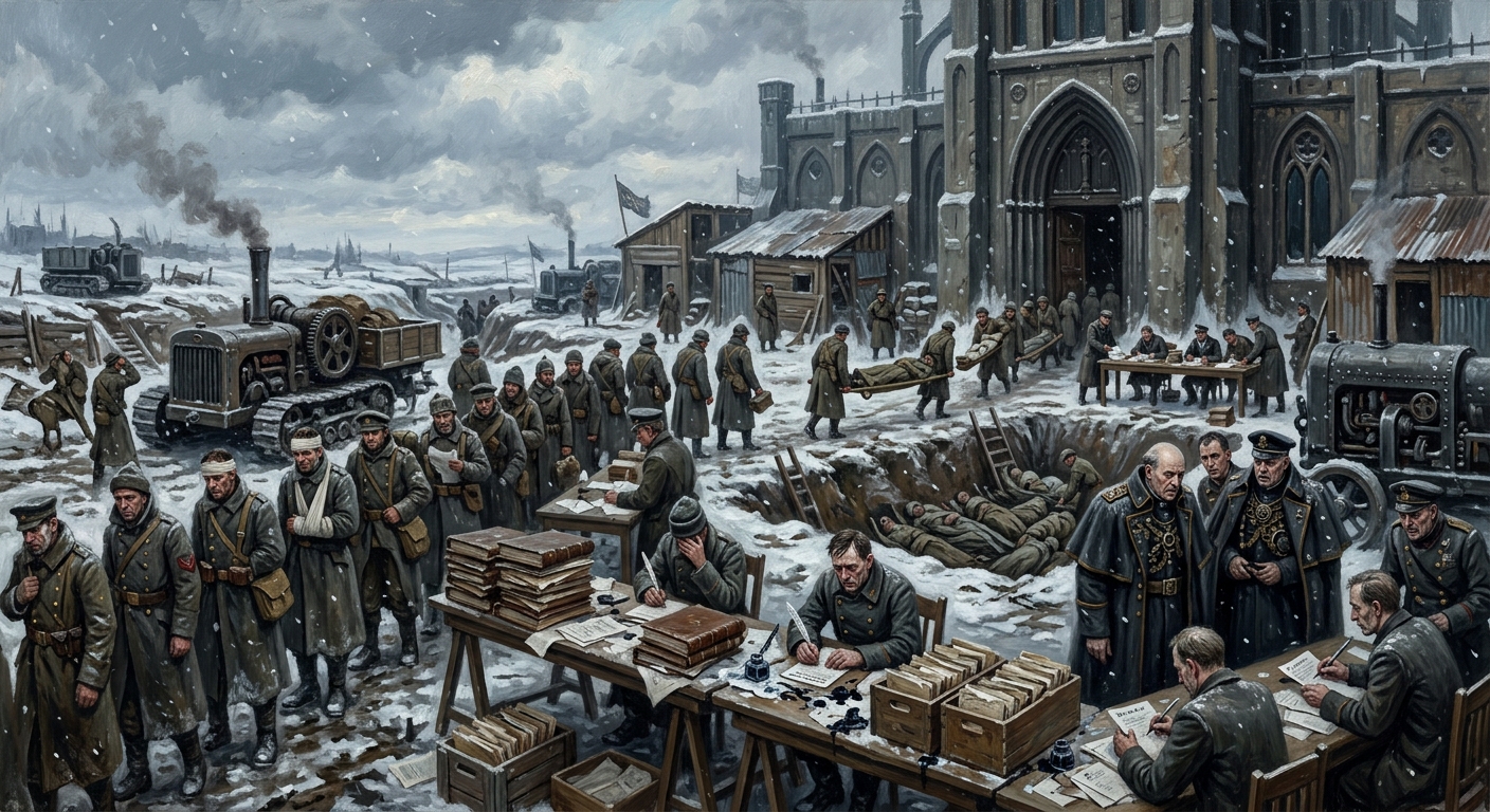 The Uncounted Winter — The Uncounted Winter, rendered as oil-painting.