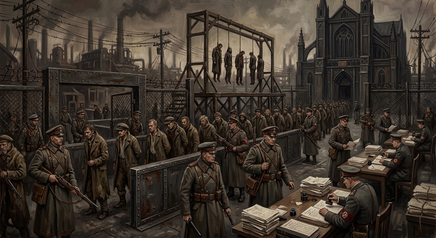 The Deserter Purges — The Deserter Purges, rendered as oil-painting.