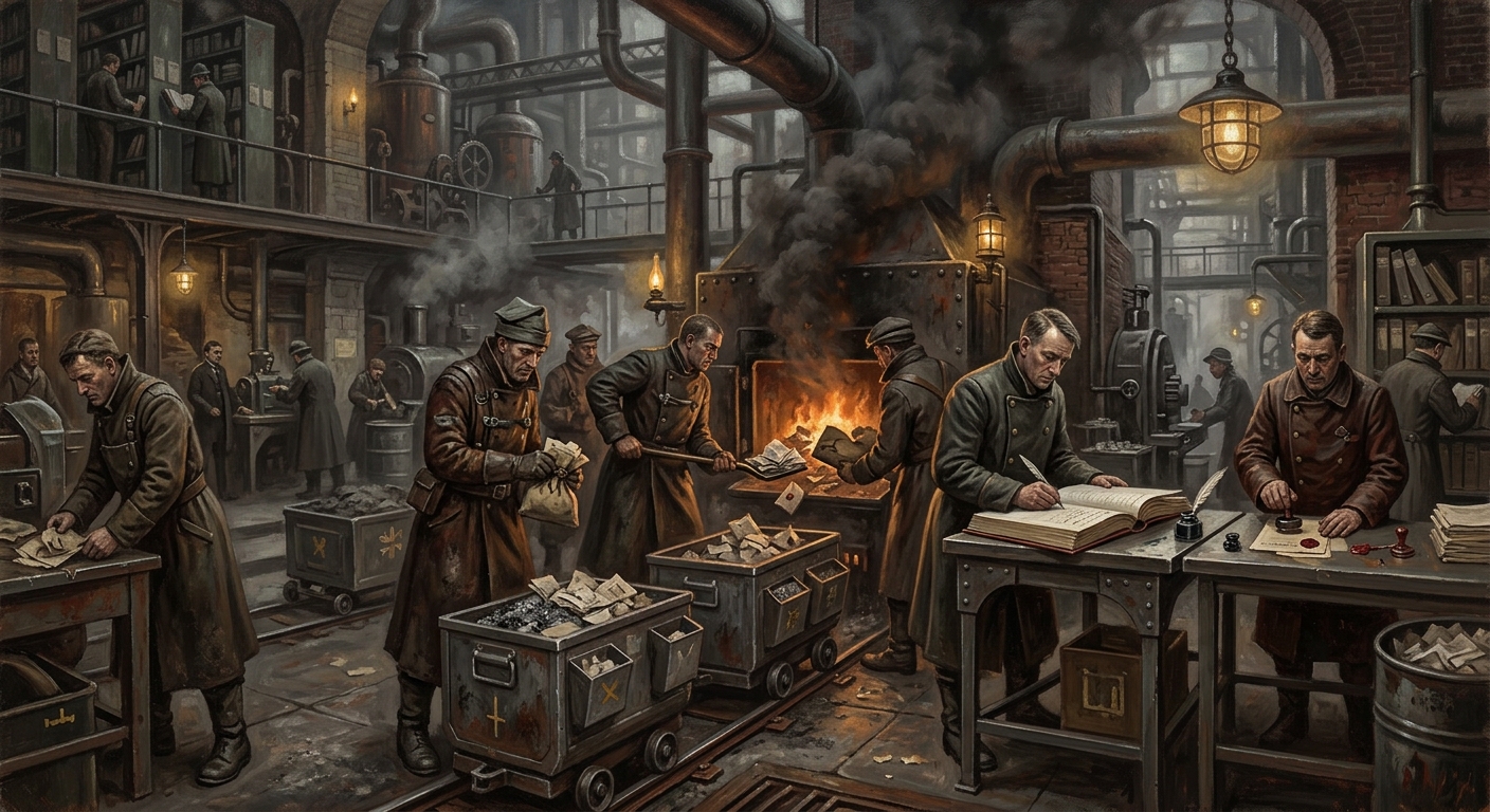 Contradiction Custodians — Contradiction Custodians, rendered as oil-painting.
