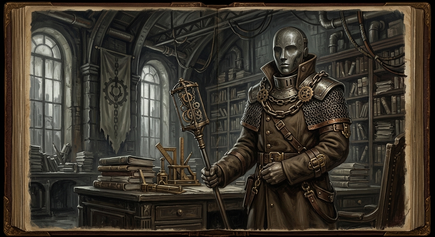 Chainmaster Veyl — Chainmaster Veyl, rendered as oil-painting.
